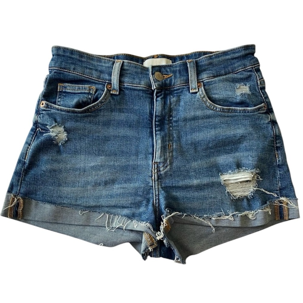 H&M Distressed Jean Shorts